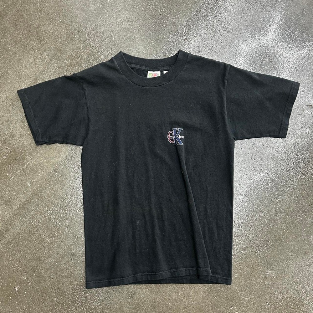 Vintage 90s Calvin Klein Fruit Of the Loom Size Small Cotton Baby Tee Shirt